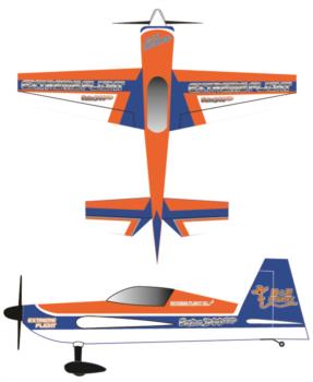 Extreme Flight Extra Printed orange Graphic Package